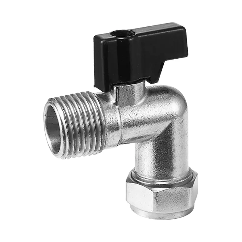 Chủ đề bên ngoài Van bi hoàn toàn bằng đồng 90 ° Bent