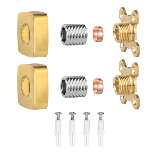 Tấm vòi hoa sen hình vuông màu vàng