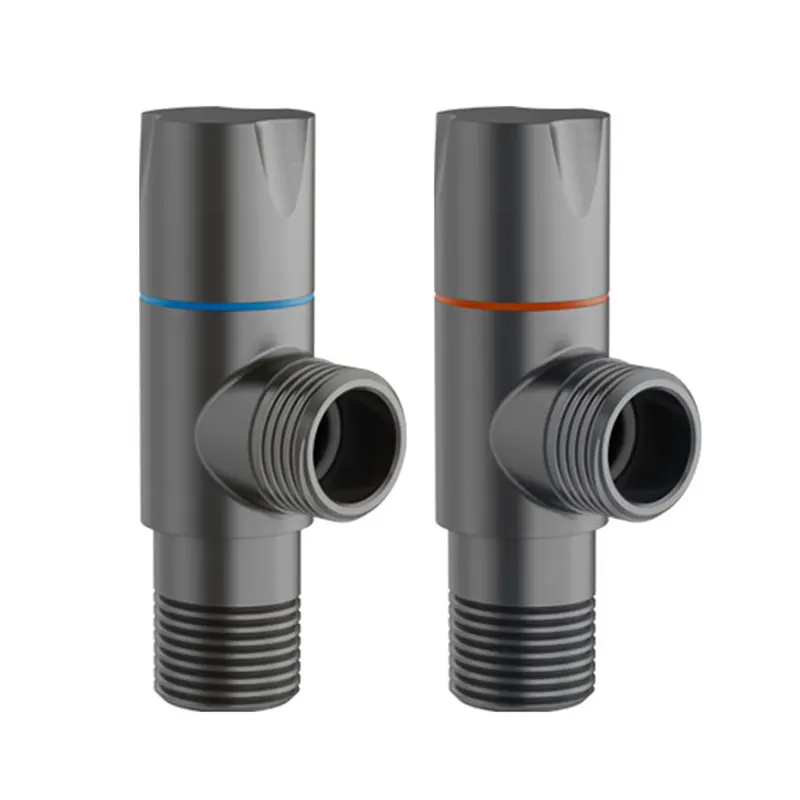 Van góc bằng đồng thau màu xám