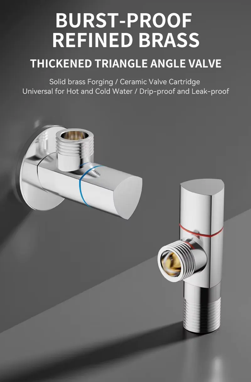 Electroplated Brass Angle Valve