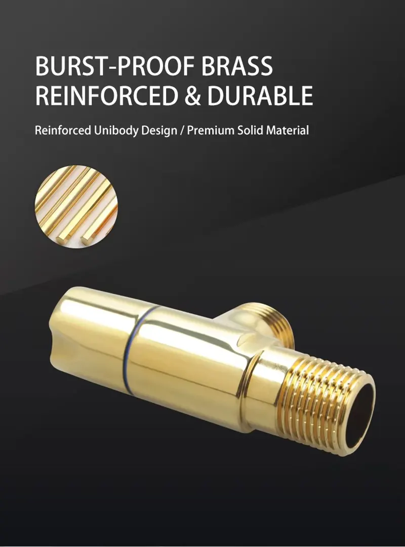 Golden Brass Angle Valve Golden Brass Angle Valve