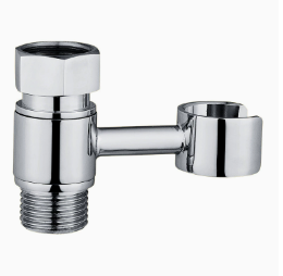 Giá đỡ bình xịt chậu vệ sinh bằng Chrome bằng đồng nguyên khối, Giá đỡ xoay 360° với đầu nối ống 1/2