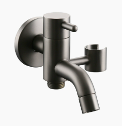 Vòi lạnh đơn bằng đồng nguyên khối, vòi đa năng cho máy giặt & chậu lau nhà có van góc súng phun